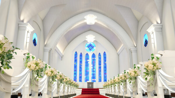 人気No.1！開放感溢れるチャペル体験×特選牛コース試食